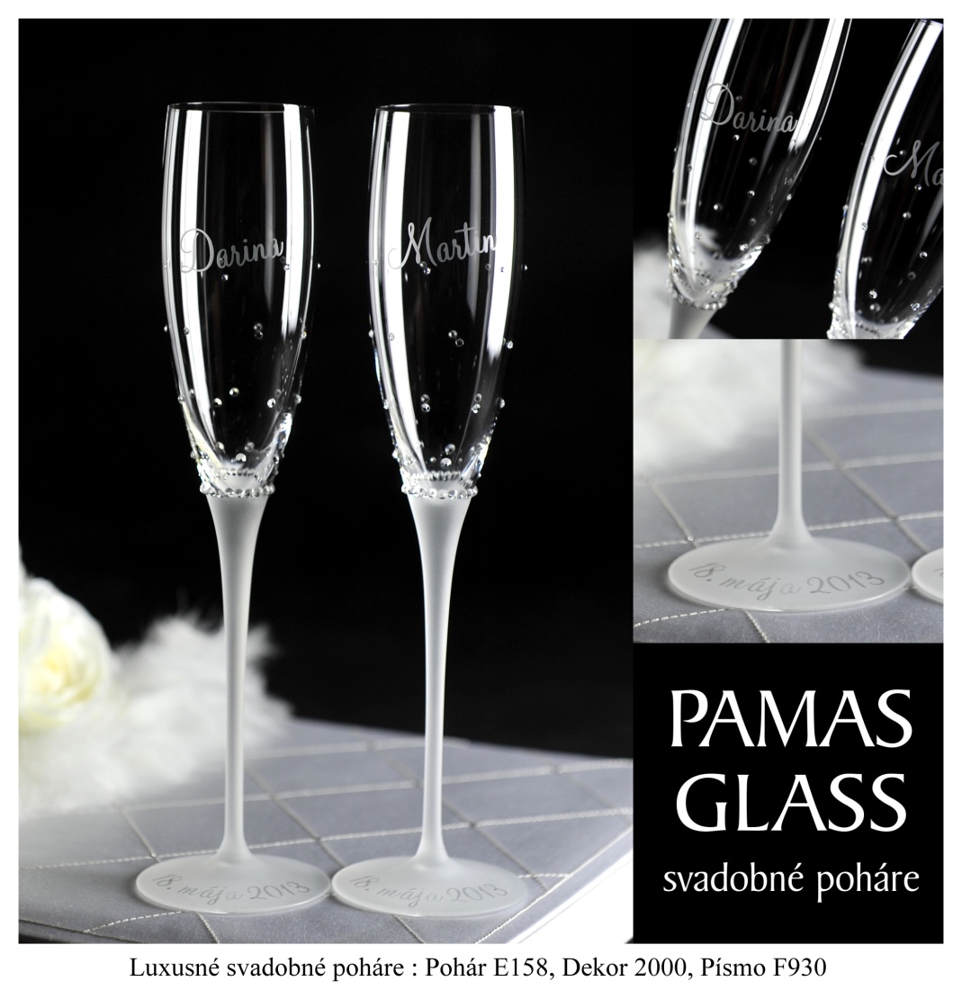 Svadobne pohare PAMAS GLASS